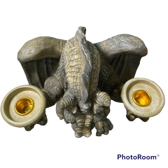 Design Toscano Dragon Candle Holder Wall Hanger Decor Statue - Picture 8 of 11